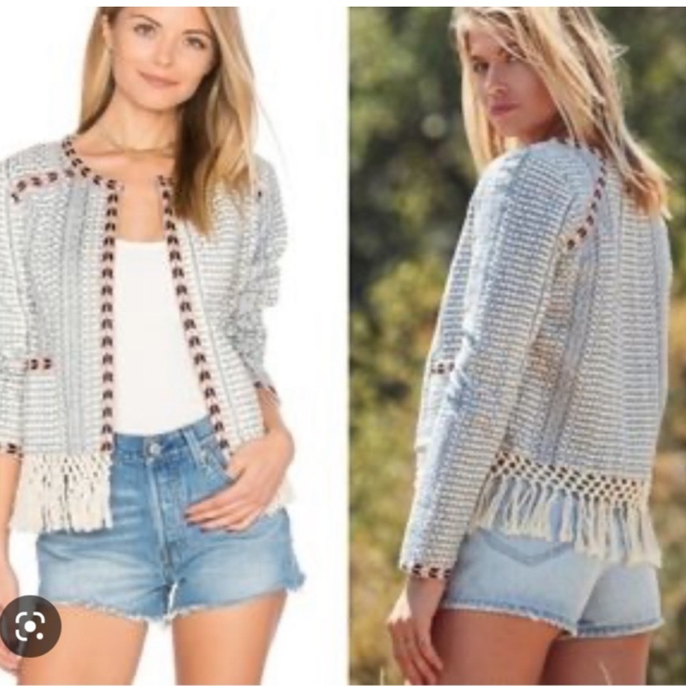 Anthropologie Tularosa Santa Fe Embroidered Ikat Jacket NWOT - Picture 3 of 12
